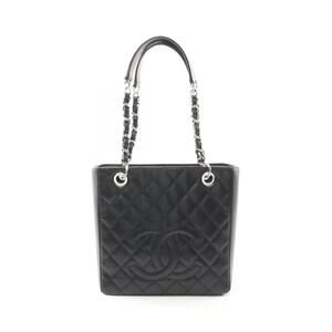 Chanel Matelasse PST Tote Bag Leather Grained Calfskin Black